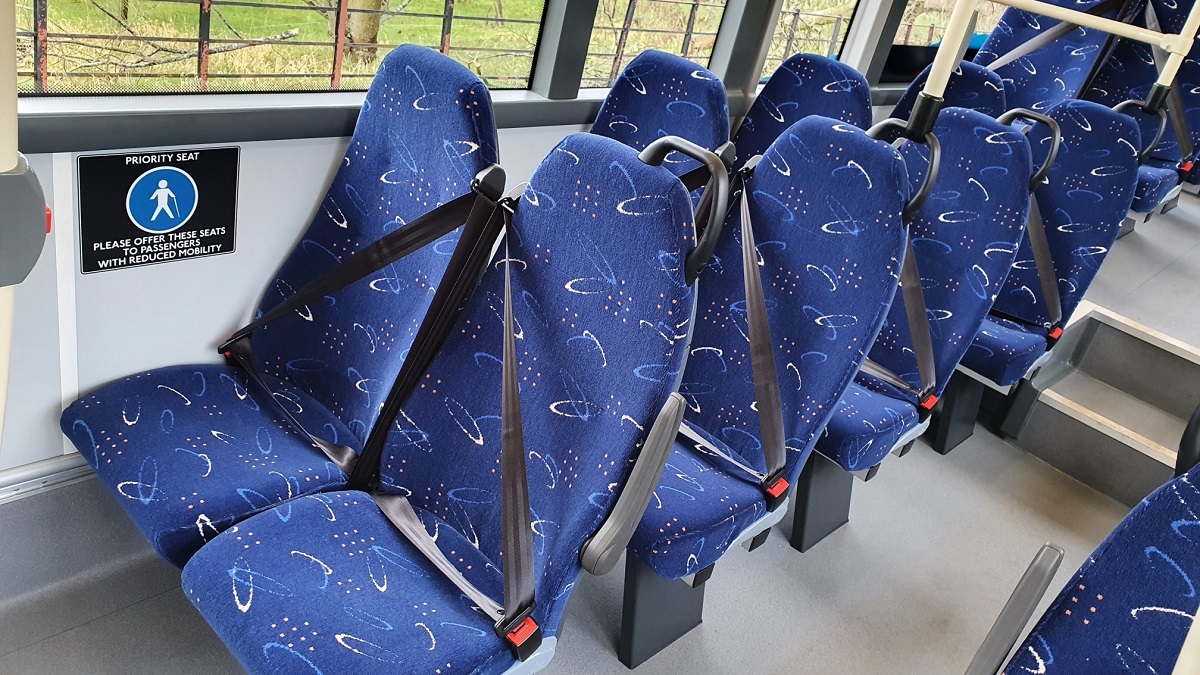 Interior of our service buses - Click to Enlarge